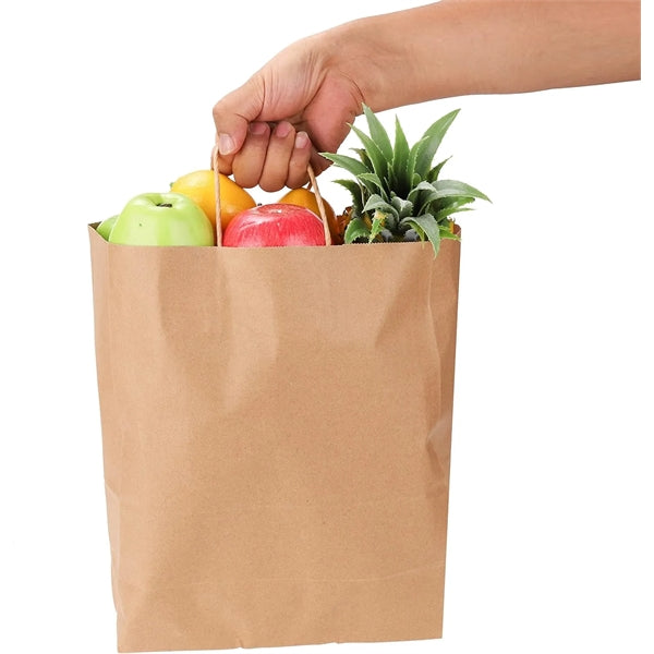 8x4.25x10.5 Kraft Paper Shopping Bag
