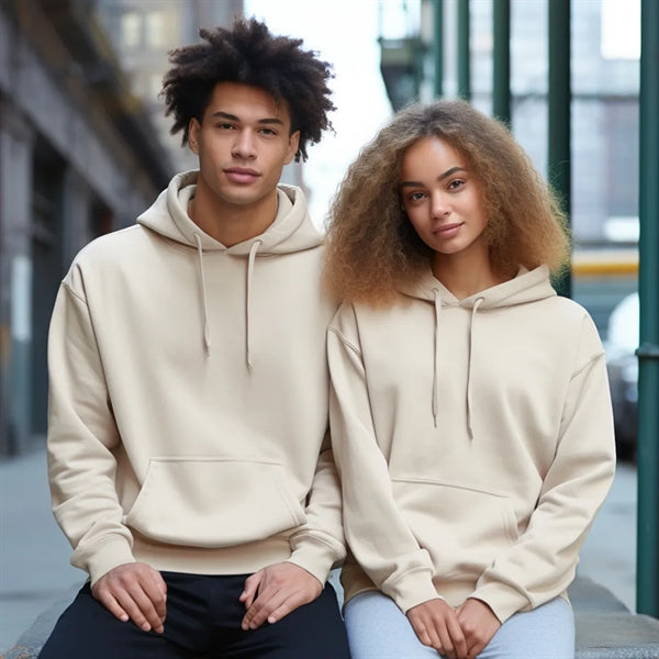 Casual unisex hooded pullover sweatshirt