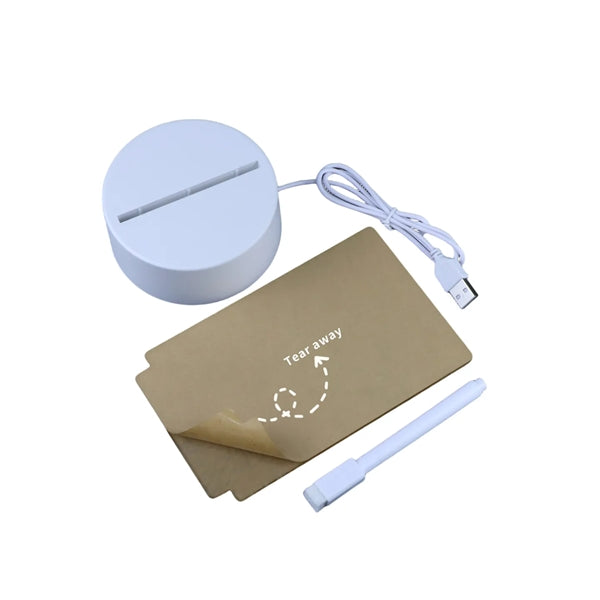 Acrylic Writing Pad With Pen Led Light