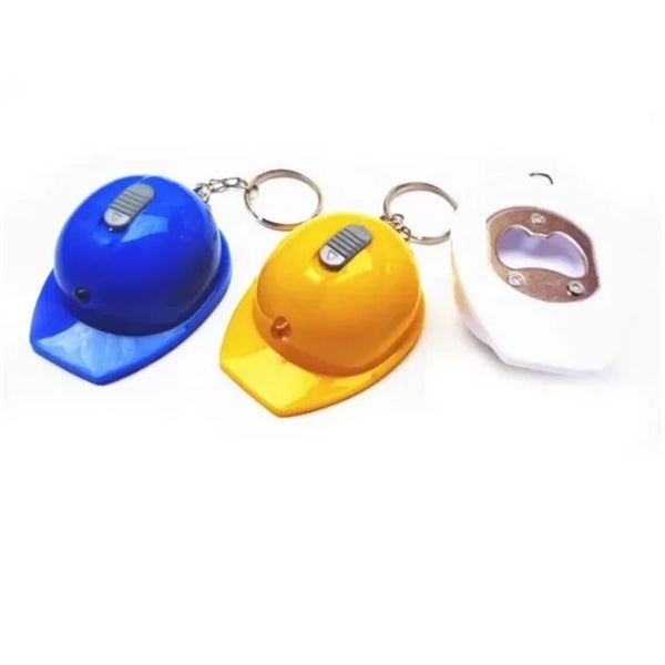 Safety Helmet Bottle Opener Keychain