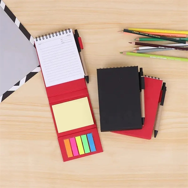 Memo Pad Sticky Notes with Pen
