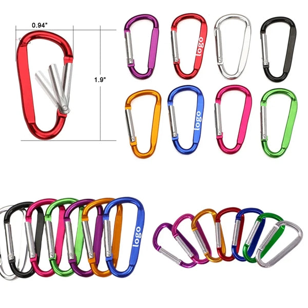 0.94 " x 1.9 " Aluminum Carabiner Clip