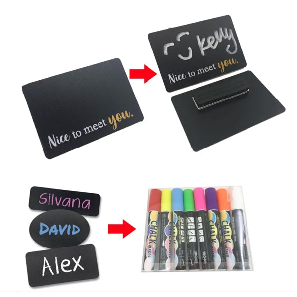 Magnetic Erasable Name Badges