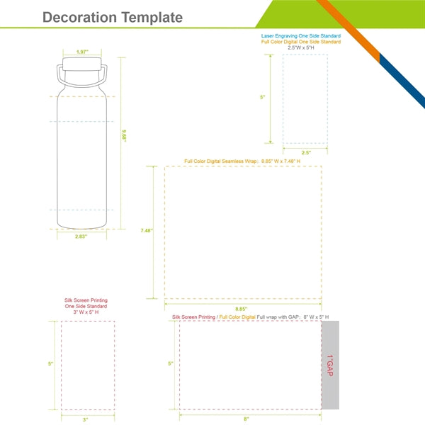 Dyno Stainless Steel Water Bottle - 20 OZ.
