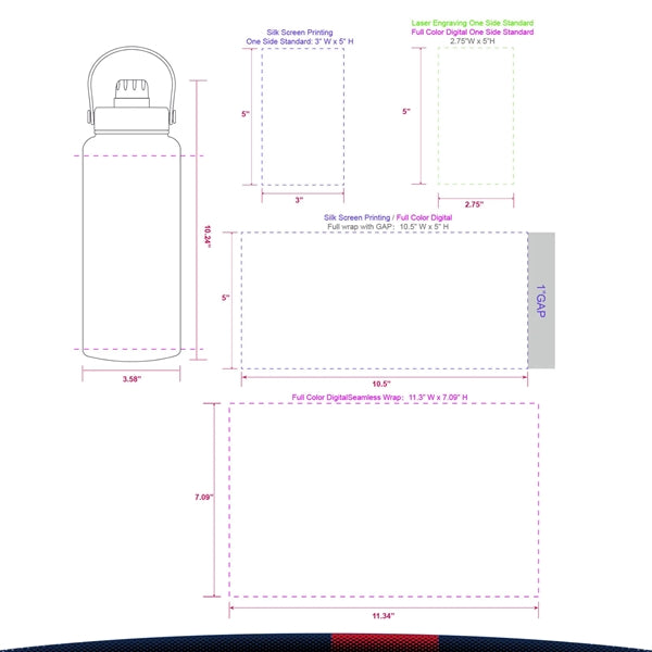34 oz. Francis Travel Bottles