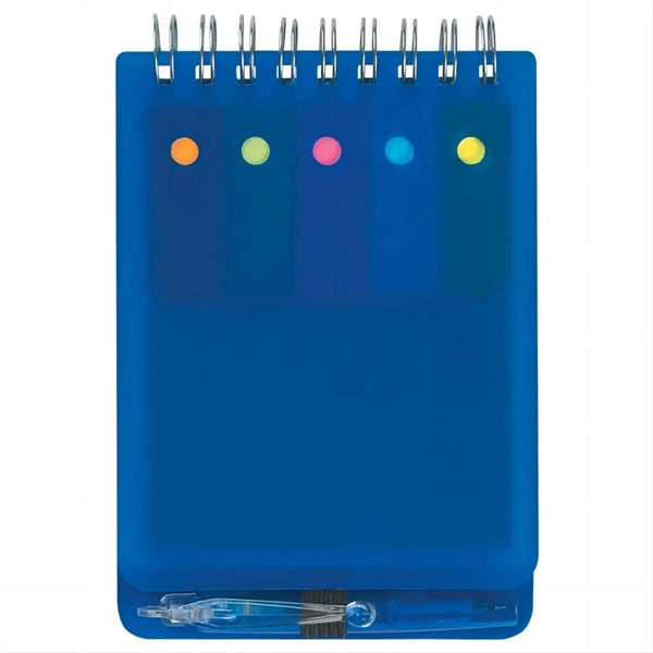 Spiral Sticky Note Jotter With Pen