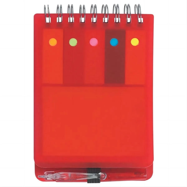 Spiral Sticky Note Jotter With Pen