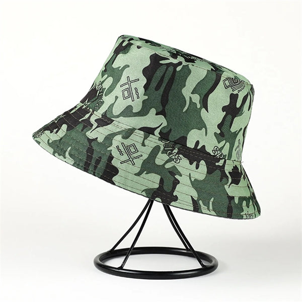 Reversible Military Style Bucket Hat
