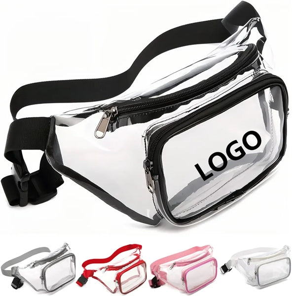 Travel-Friendly Clear Fanny Pack, Transparent Pouch.