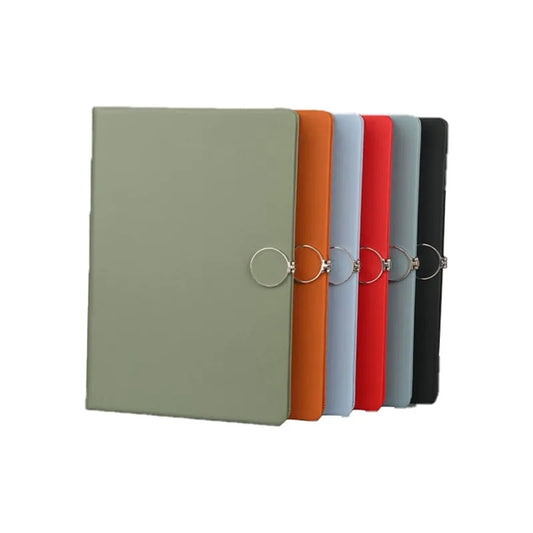 Round Buckle Notebook Business Magnetic Book