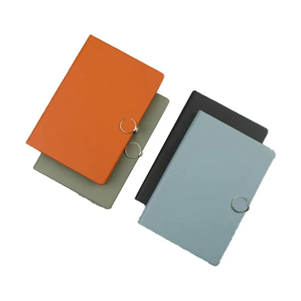 Round Buckle Notebook Business Magnetic Book