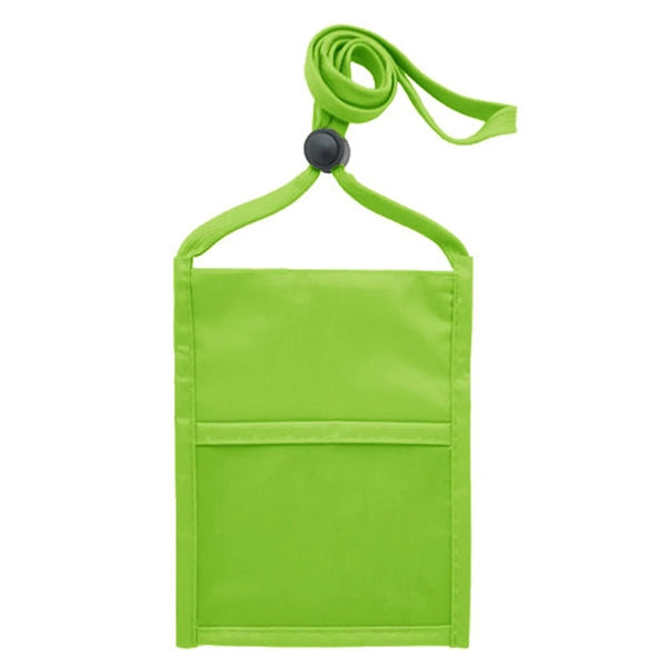 Logo Double Clear Window Event Badge Pouch Holder