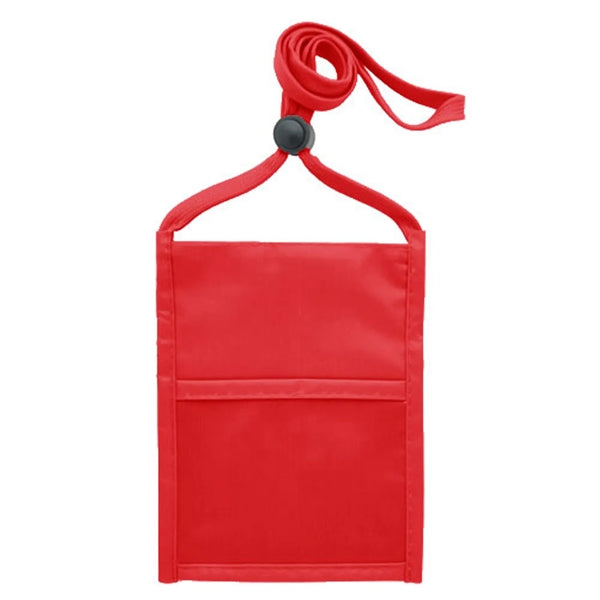 Logo Double Clear Window Event Badge Pouch Holder