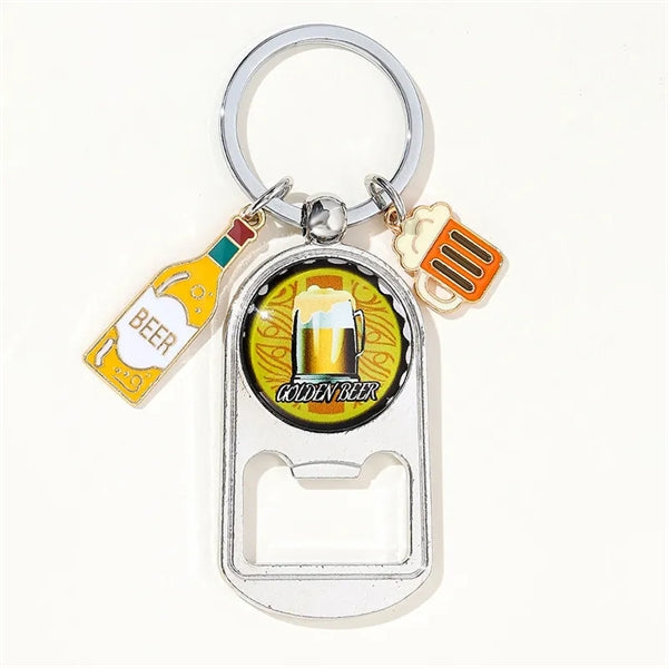 Keychain Beer Bottle Opener for Man Birthday Gifts