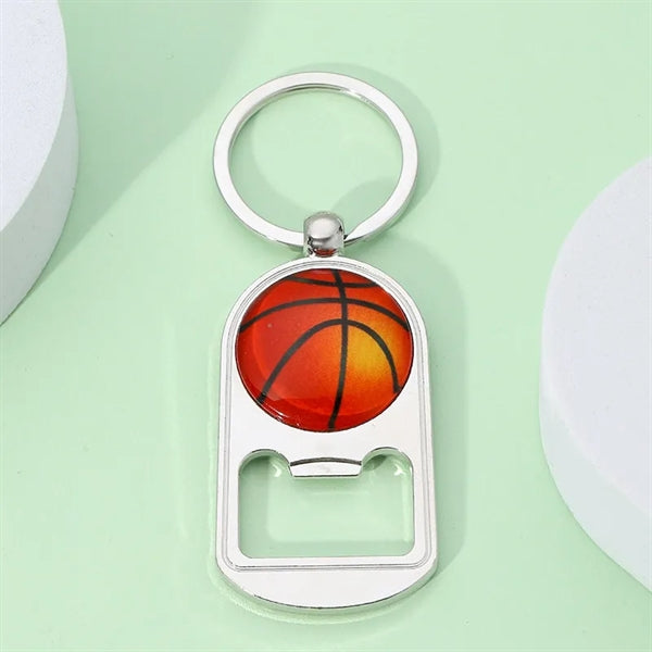 Bottle Opener Keychain Sport Basketball Accessories for Men