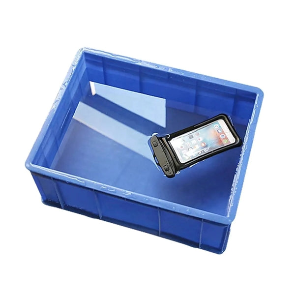 Built-in Sponge Waterproof Mobile Phone Pouch with Lanyard