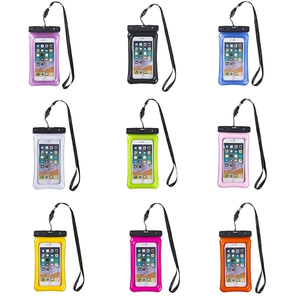 IPX8 Waterproof Floating Phone Pouch with Lanyard