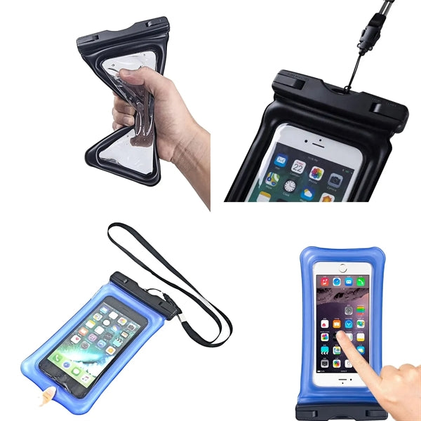 IPX8 Waterproof Floating Phone Pouch with Lanyard