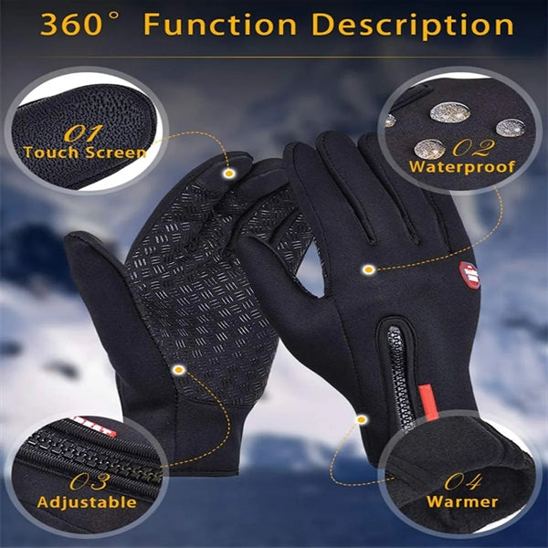 Waterproof Touch Screen Warm Gloves