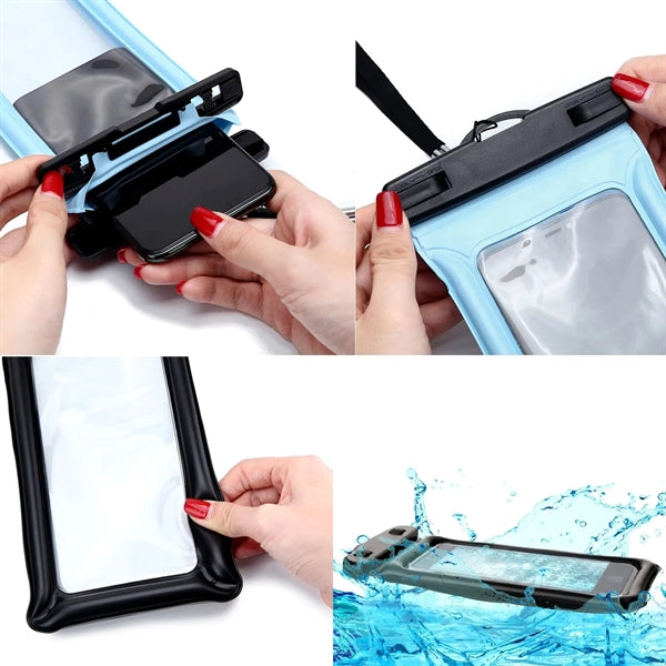 IPX8 Floating Waterproof Phone Pouch Case with Lanyard