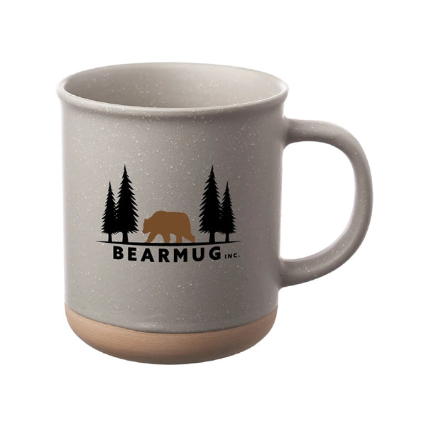 13.5 oz. Speckled Clay Coffee Mug (2 Color Imprint)