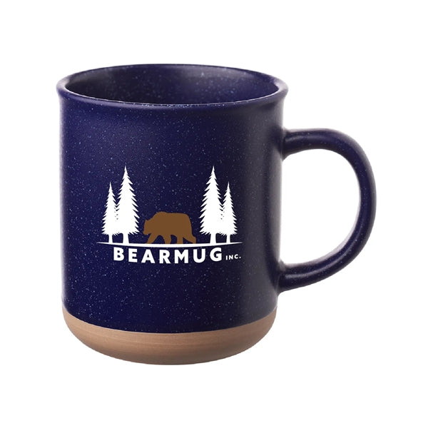 13.5 oz. Speckled Clay Coffee Mug (2 Color Imprint)