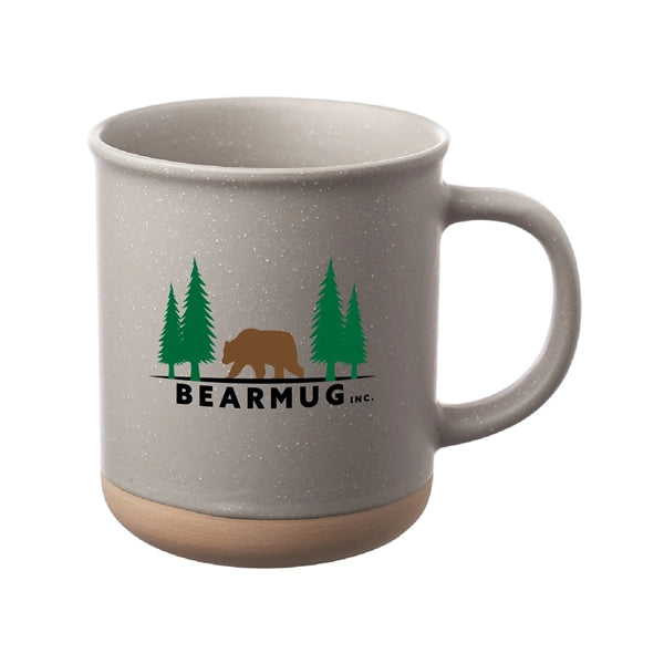 13.5 oz. Speckled Clay Coffee Mug (Full Color Imprint)
