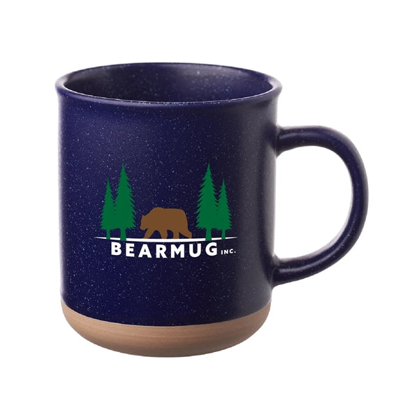 13.5 oz. Speckled Clay Coffee Mug (Full Color Imprint)