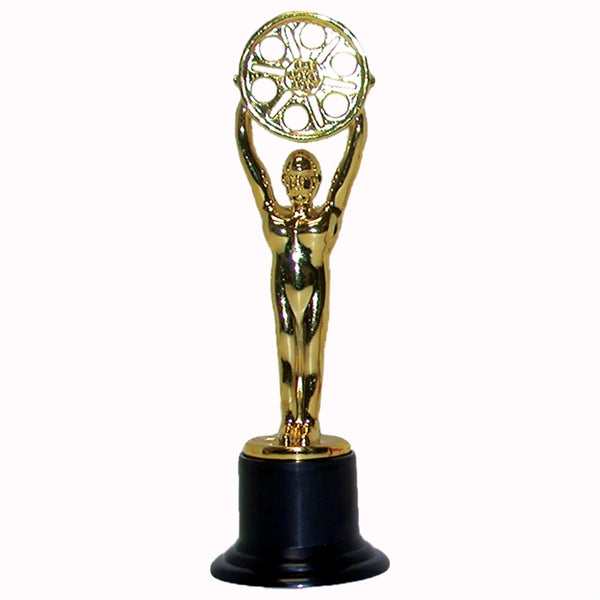 6 1/4" Gold Plastic Movie Statue Trophy