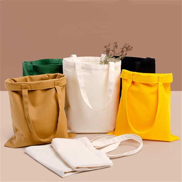Natural Cotton Cloth Tote Bags 13.4x15.7in