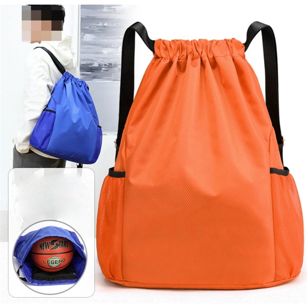 Large Capacity Outdoor Gym Drawstring Backpack Unisex