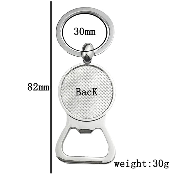 Happy Easter Bunny Beer Bottle Cap Opener Key Chain Ring