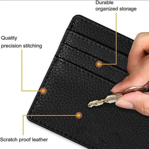 PU Double-Layer Multi Card Holder Bag