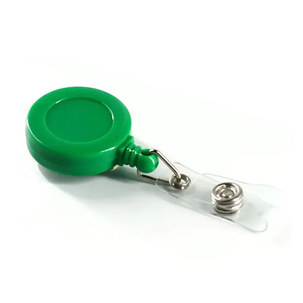 Retractable Round Badge Reel Holder w/ Belt Clip