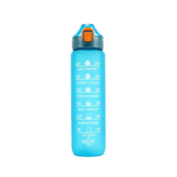 33oz Fitness Sports Water Bottle with Time Marker
