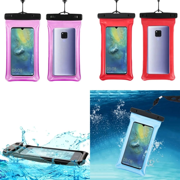 IPX8 Waterproof Floating Smartphone Pouch with Lanyard