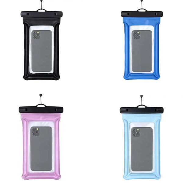 IPX8 Waterproof Floating Smartphone Pouch with Lanyard