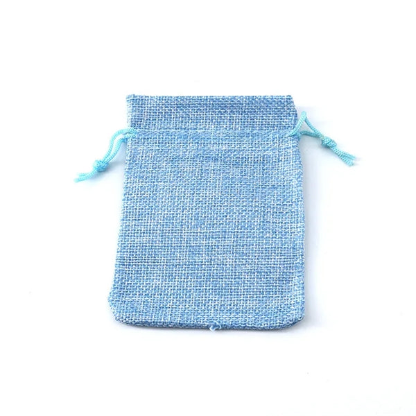 Drawstring Burlap Bag Jewelry Favors Wrapping Pouche