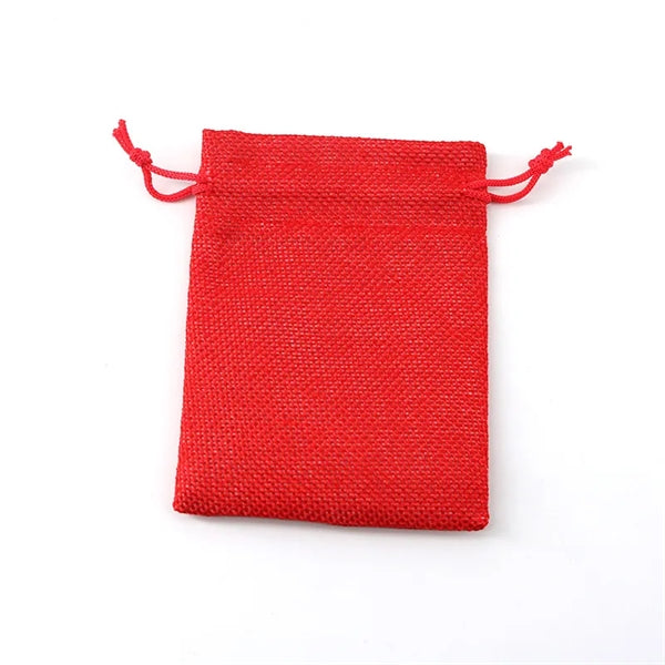 Drawstring Burlap Bag Jewelry Favors Wrapping Pouche