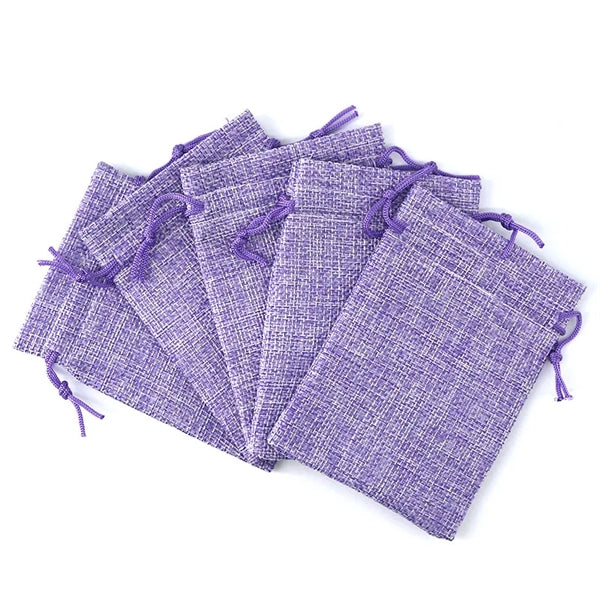 Drawstring Burlap Bag Jewelry Favors Wrapping Pouche