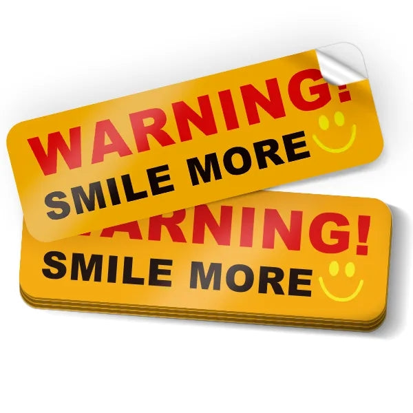 7.5" x 3.75" Custom Shape Bumper Stickers