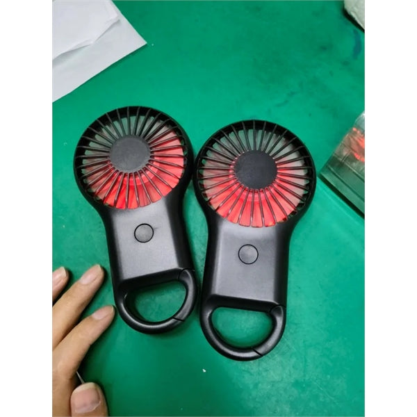 Rechargeable Handheld Fan With Carabiner