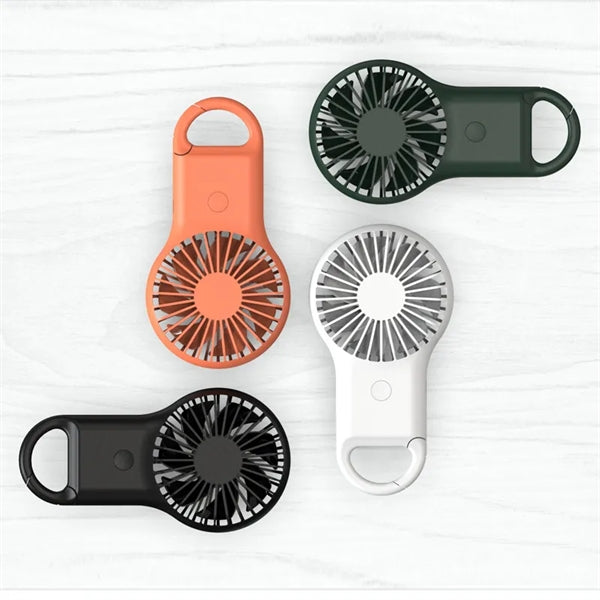 Rechargeable Handheld Fan With Carabiner