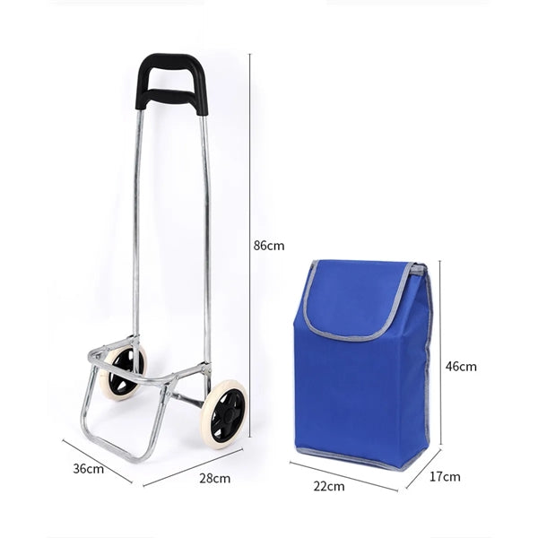 Folding Trolley Shopping Cart Bag With Wheel