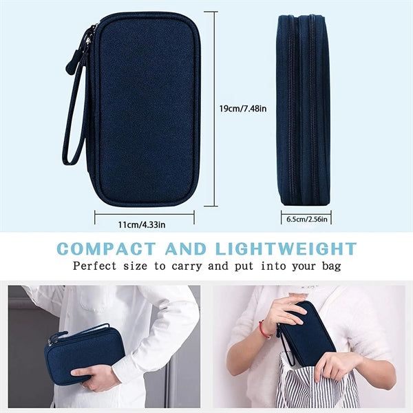 Portable Waterproof Travel Cable Organizer Pouch