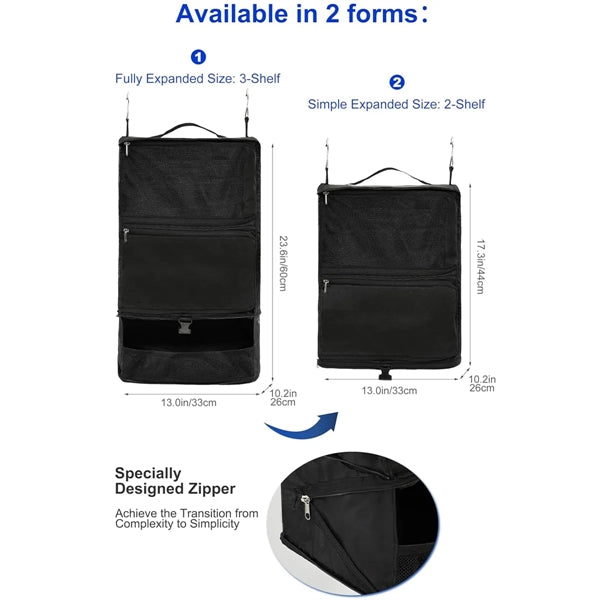 Travel Hanging Collapsible Compression Garment Organiser