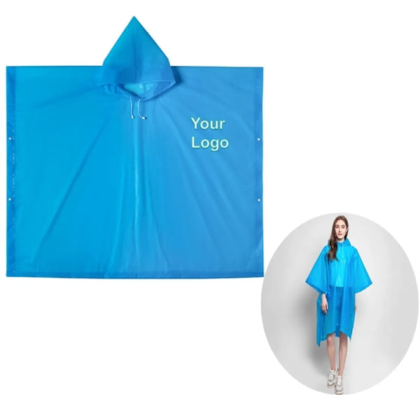 Rain Ponchos with Hood for Adults