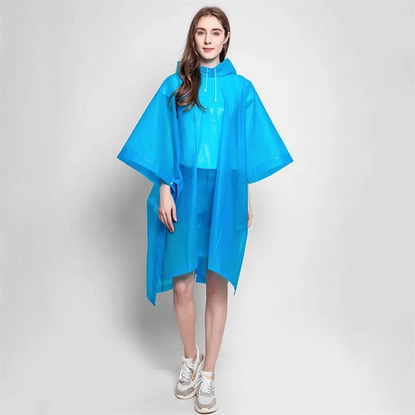 Rain Ponchos with Hood for Adults