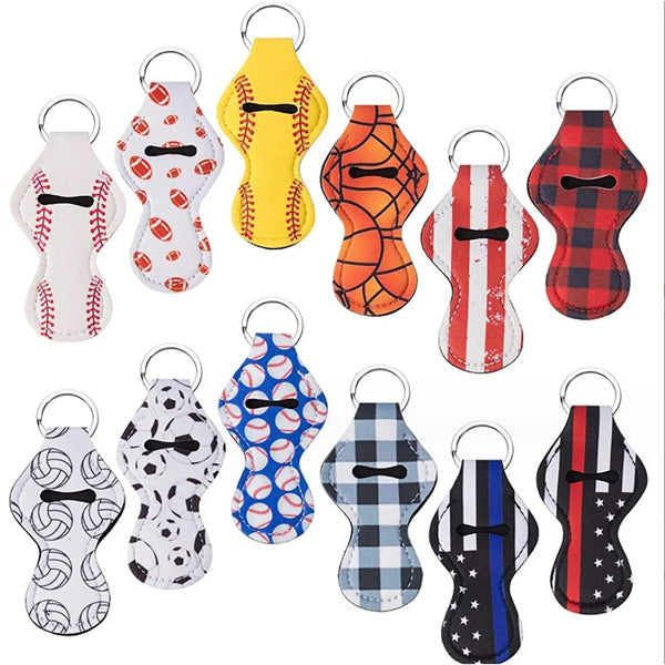 Full Color Chap Stick Holder Keychain