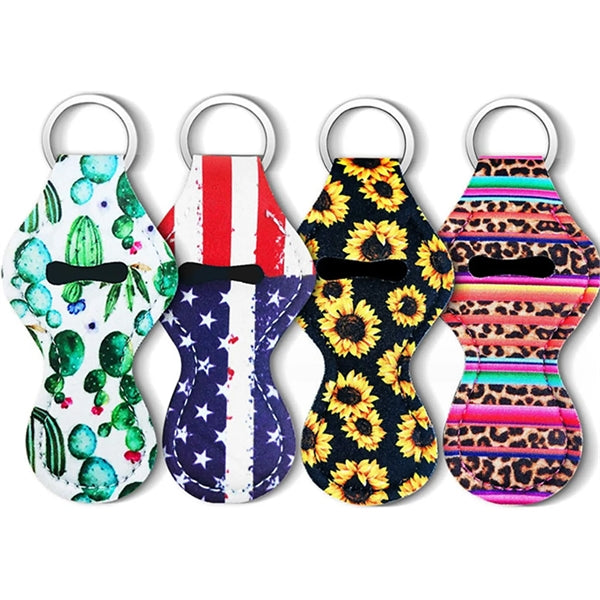 Full Color Chap Stick Holder Keychain